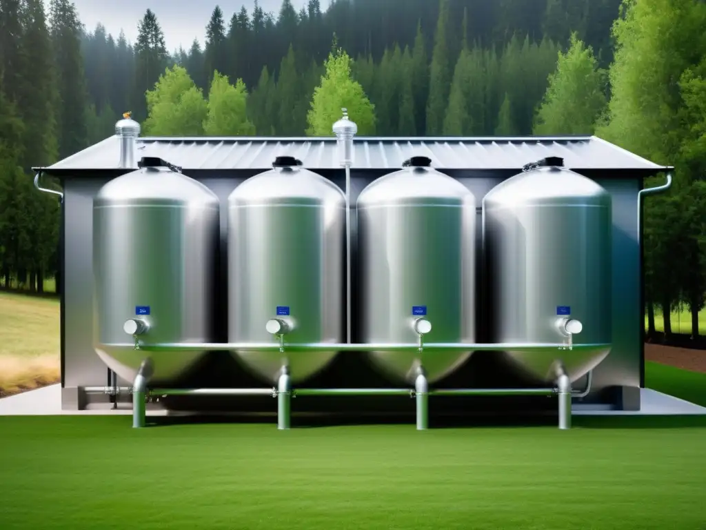 Sistema de recolección de agua de lluvia: moderno, elegante y sostenible Armonía entre tecnología y naturaleza: mantenimiento sistema recogida agua lluvia en elegante sistema de recolección de agua de lluvia