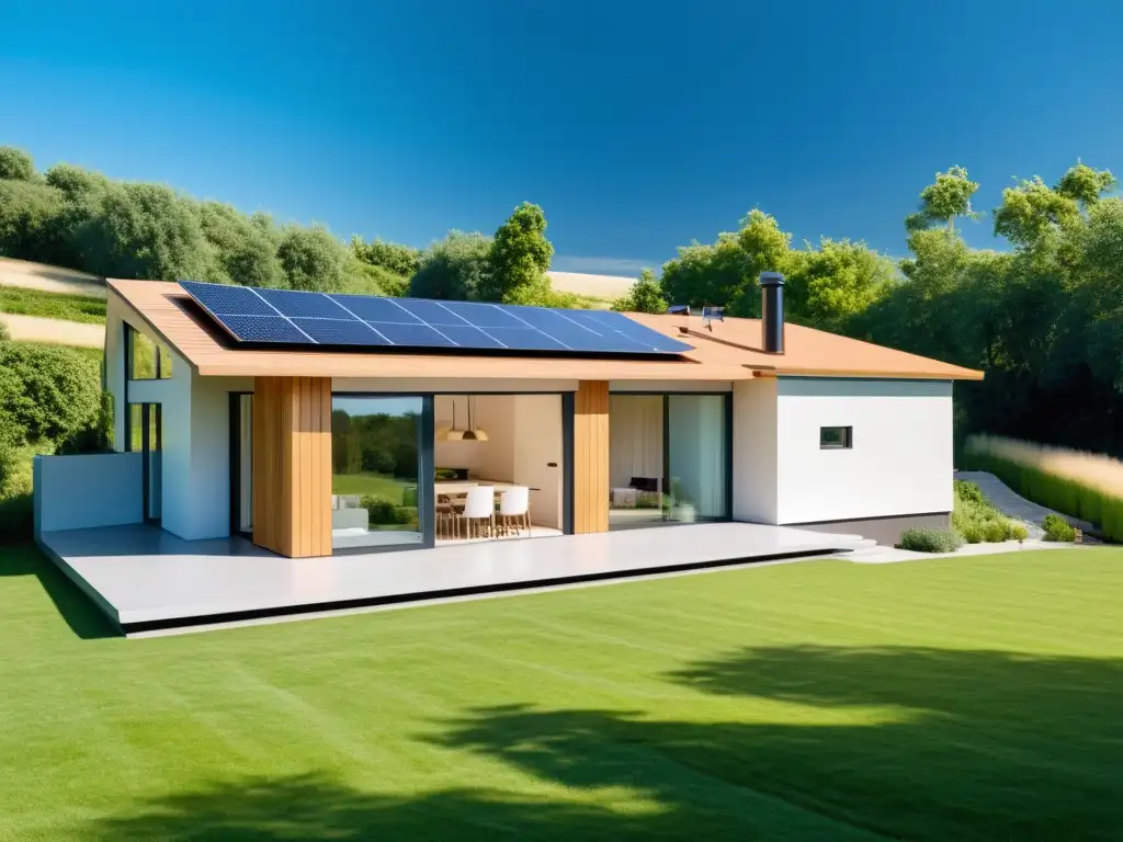 Una casa sostenible con bioenergía y energías renovables, en armonía con la naturaleza