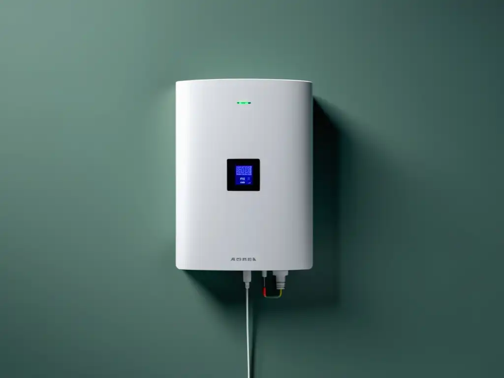 Densidad energética en baterías domésticas: Un sistema de almacenamiento de energía para el hogar con diseño moderno y líneas limpias