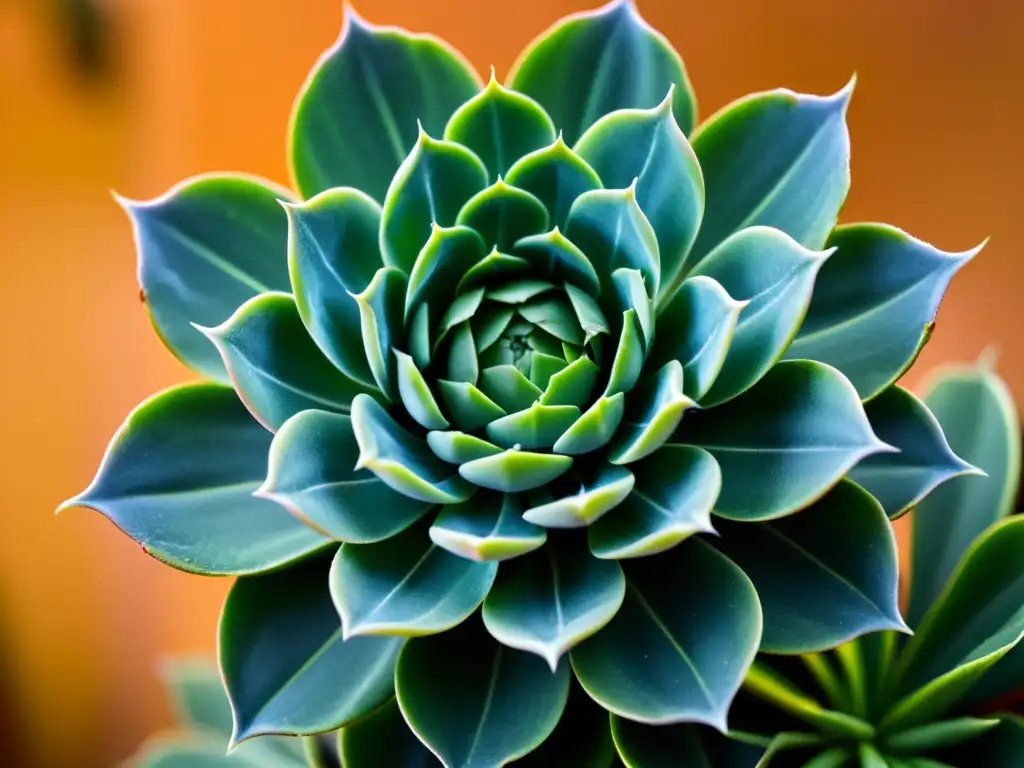 Suculenta resiliente: detalle asombroso Detalle de planta suculenta nativa resistente a la sequía, con adaptaciones acuáticas