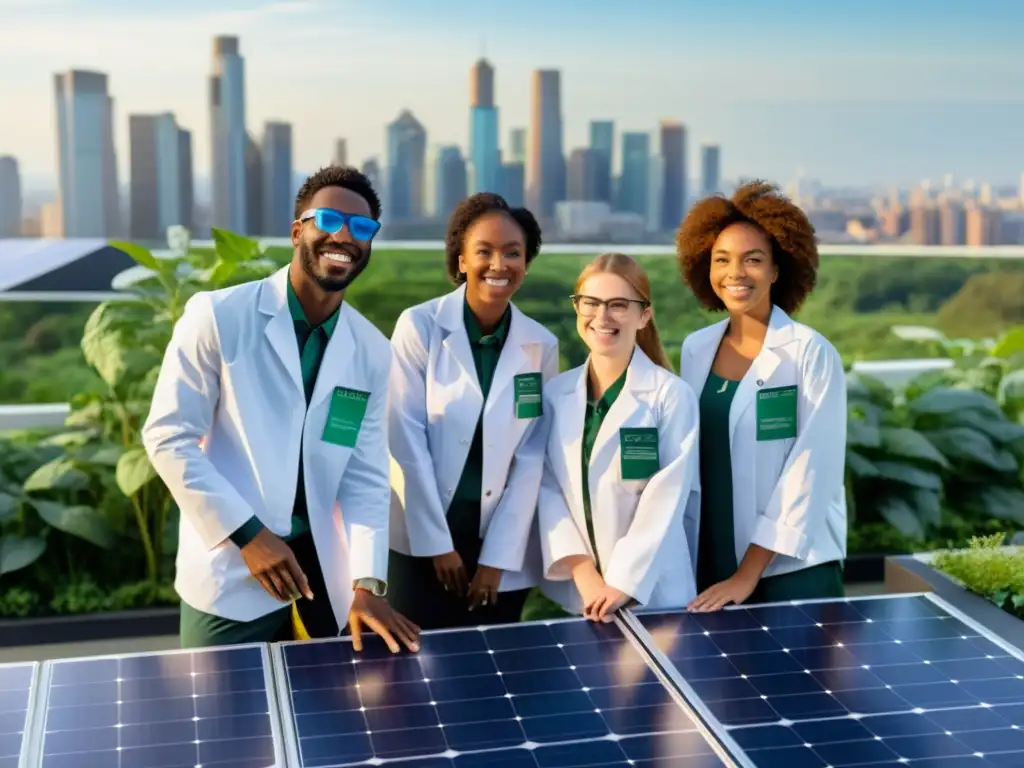 Estudiantes monitorean paneles solares en la escuela