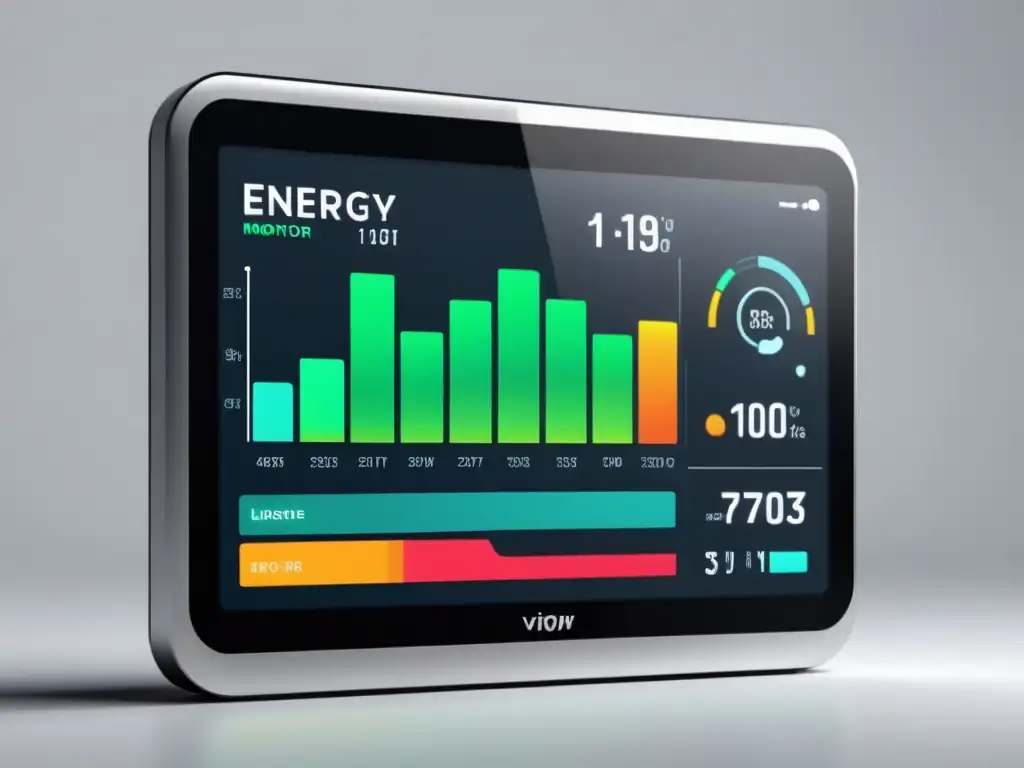 Herramienta moderna de monitorización energética del consumo en interfaz futurista