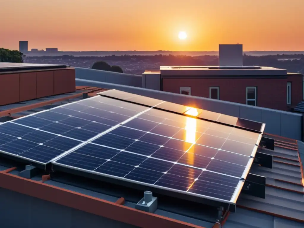 Instalación de paneles solares en tejado, con diseño moderno y beneficios de invertir en energía solar