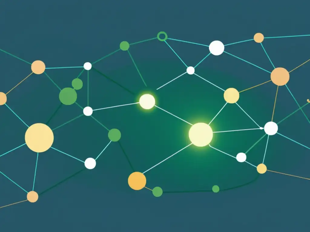 Interconexión de microgrids sostenibles en ilustración serena y minimalista, con líneas limpias y tonos suaves, emitiendo una energía armoniosa