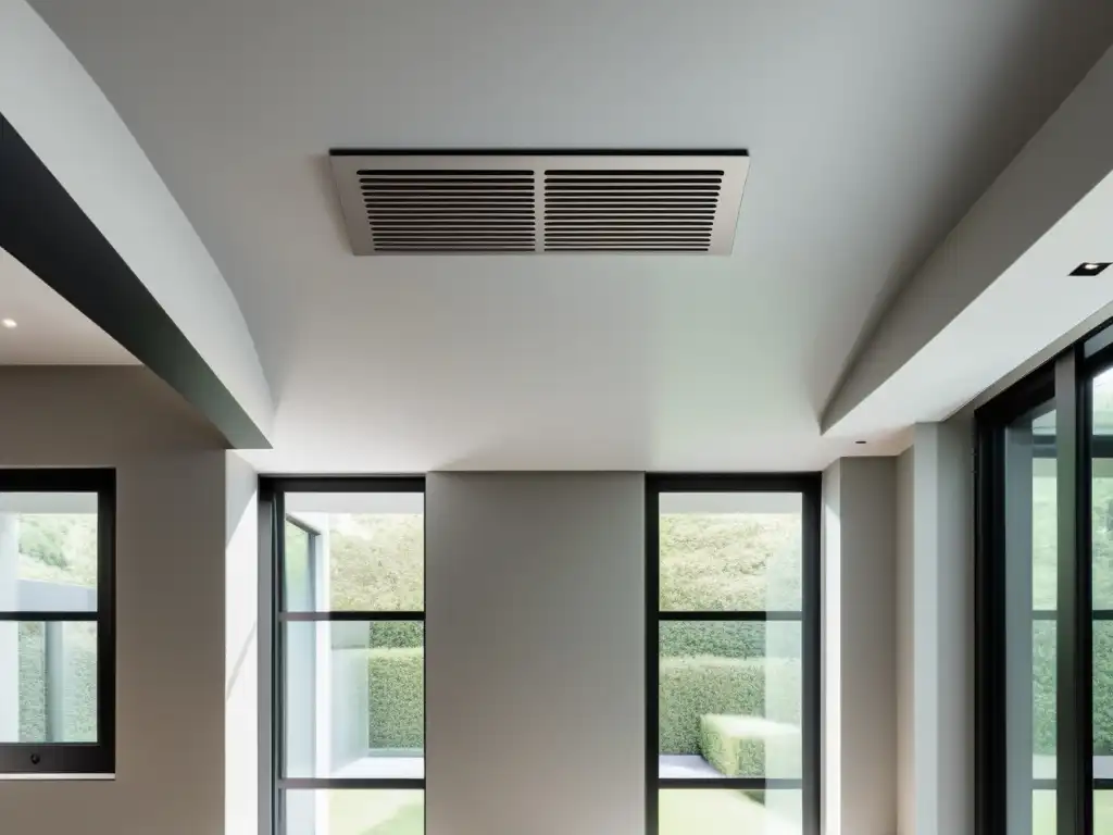 Sistemas de ventilación inteligente para hogar en una casa moderna y elegante, asegurando un ambiente saludable y confortable