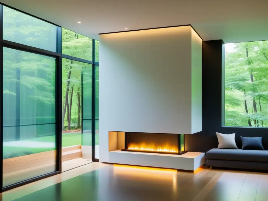 Sistemas de climatización renovable sostenible integrados en un hogar ecológico y moderno, con un enfoque en eficiencia y sostenibilidad contemporánea