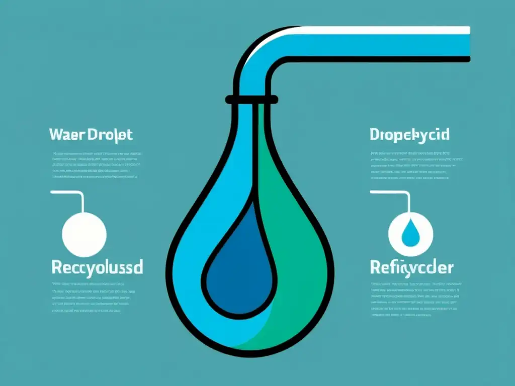 Un viaje sostenible del agua a través de sistemas conectados, reutilización agua hogar sostenible