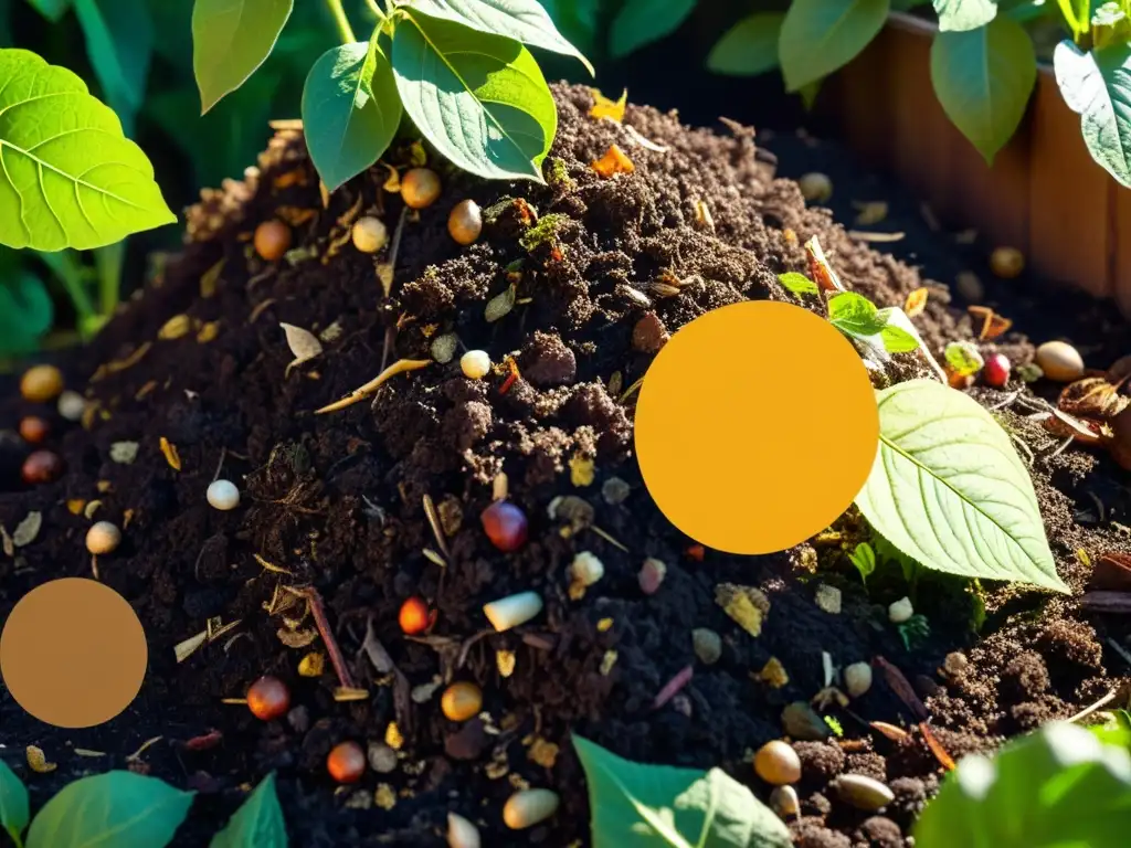 Compostaje vibrante y saludable en el jardín doméstico Vibrante compost en casa, enriqueciendo calidad del suelo y prácticas sostenibles