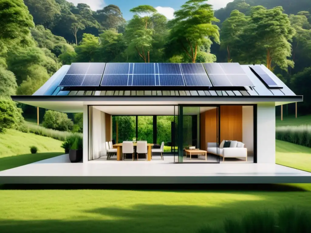 Vivienda sostenible con paneles solares, diseño ecoeficiente y aplicaciones de big data en microgrids